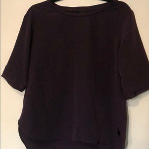 Ann Taylor Plum Blouse, S